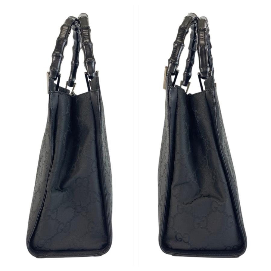 GUCCI（グッチ） 美品 バンブー GG柄 ブラック 黒 ナイロン 002 1016