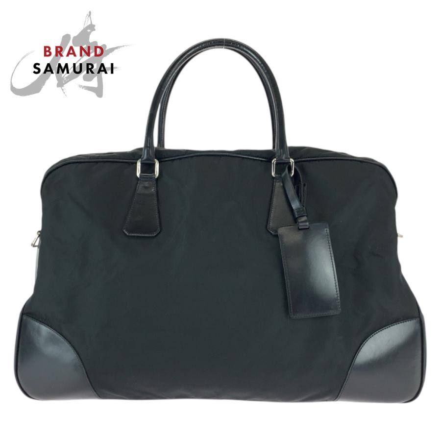 PRADA（プラダ） 美品 テスート 三角ロゴプレート ブラック 黒