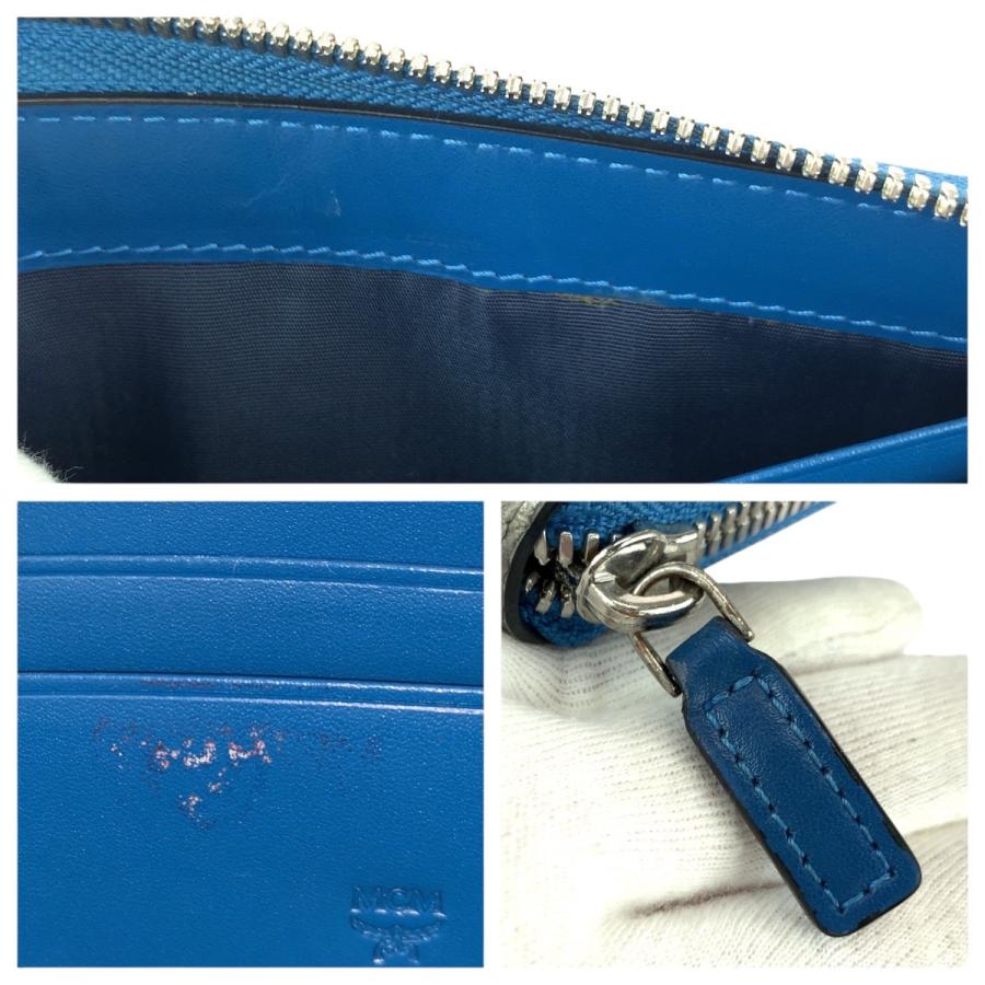 MCM（エムシーエム） 美品 エム シー エム シルバー ブルー シルバー