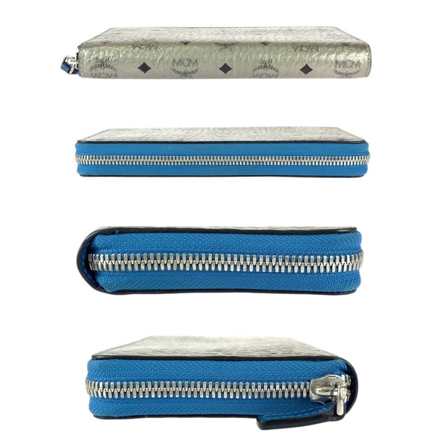 MCM（エムシーエム） 美品 エム シー エム シルバー ブルー シルバー