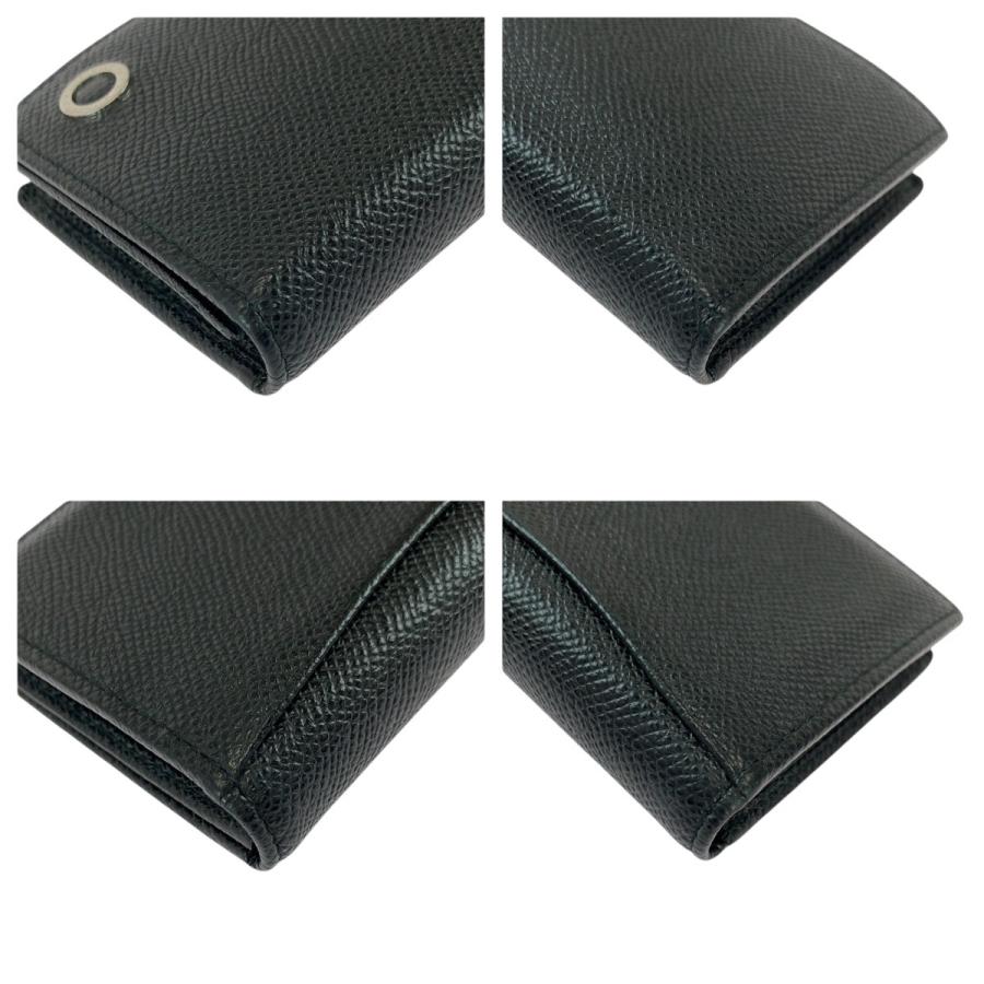 美品 BVLGARI ブルガリ ブラック 黒 シルバー金具 レザー 30400 カードケース パスケース 名刺入れ メンズ 600072 | BVLGARI | 03