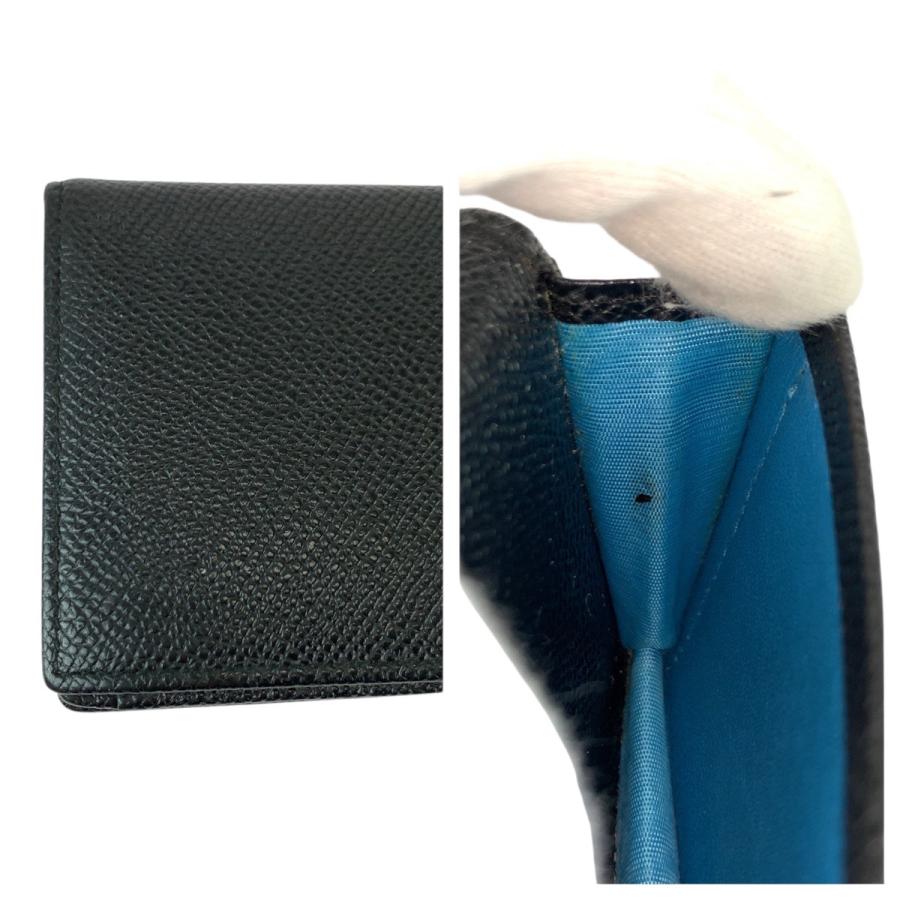 美品 BVLGARI ブルガリ ブラック 黒 シルバー金具 レザー 30400 カードケース パスケース 名刺入れ メンズ 600072 | BVLGARI | 05