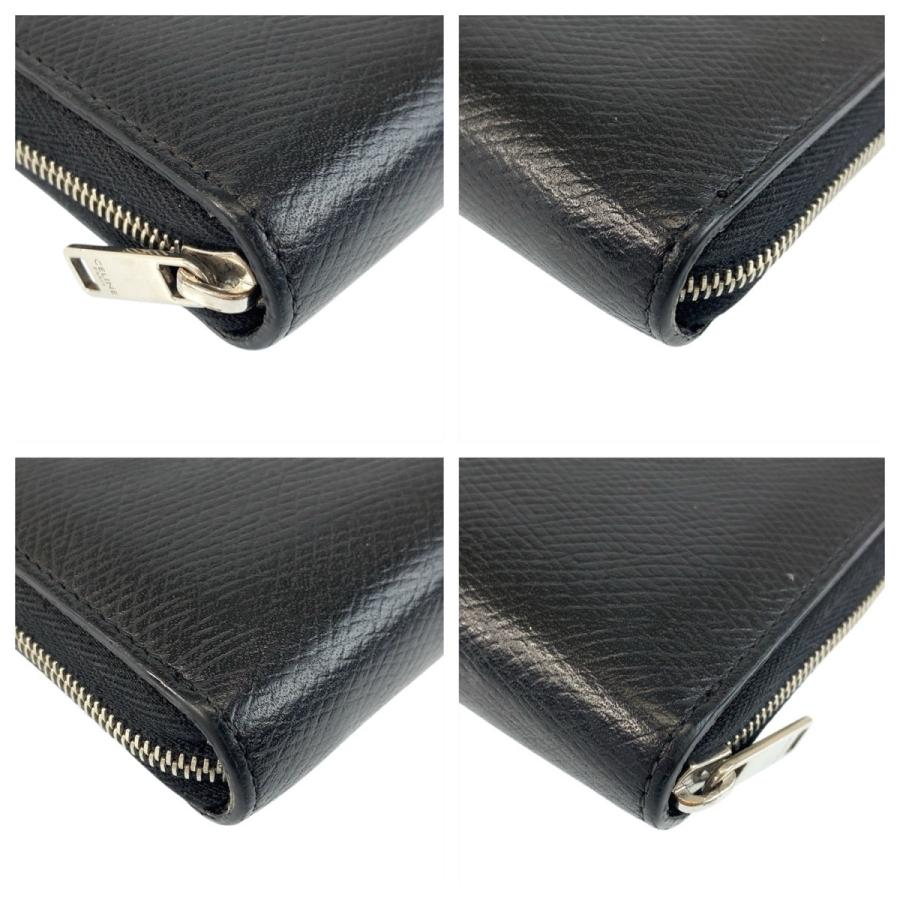 CELINE セリーヌ ブラック 黒 シルバー金具 レザー コインケース 小銭入れ メンズ 600075 | CELINE | 04