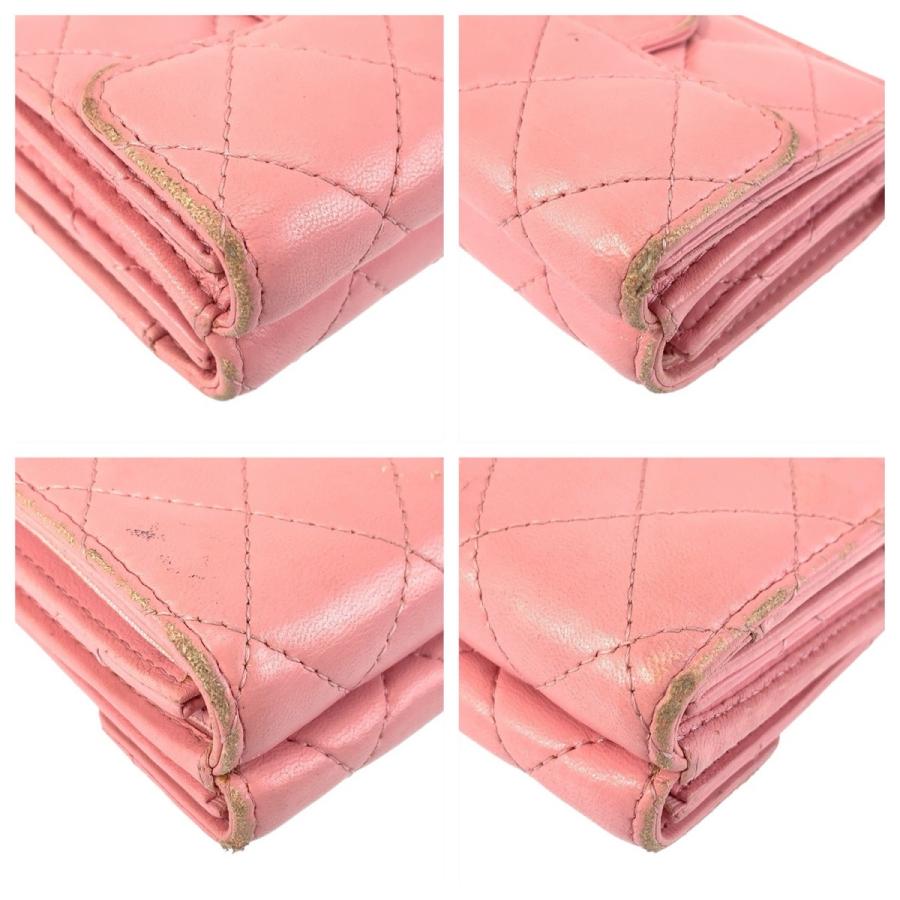 CHANEL（シャネル） マトラッセ ココマーク ピンク ゴールド金具