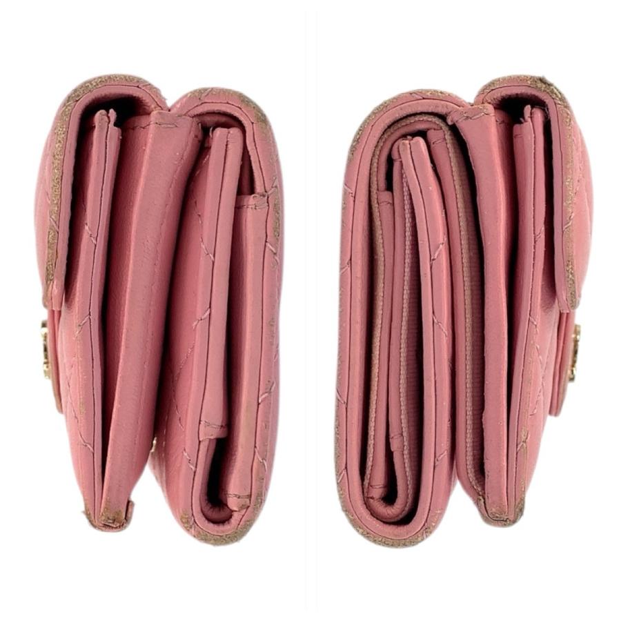 CHANEL（シャネル） マトラッセ ココマーク ピンク ゴールド金具
