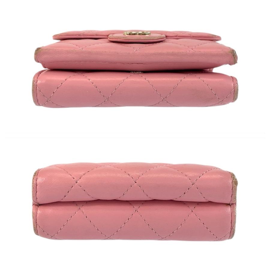 CHANEL（シャネル） マトラッセ ココマーク ピンク ゴールド金具