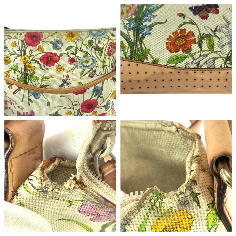 GUCCI グッチ フローラ マルチカラー ゴールド金具 キャンバス/レザー 145857 ショルダーバッグ レディース 600083