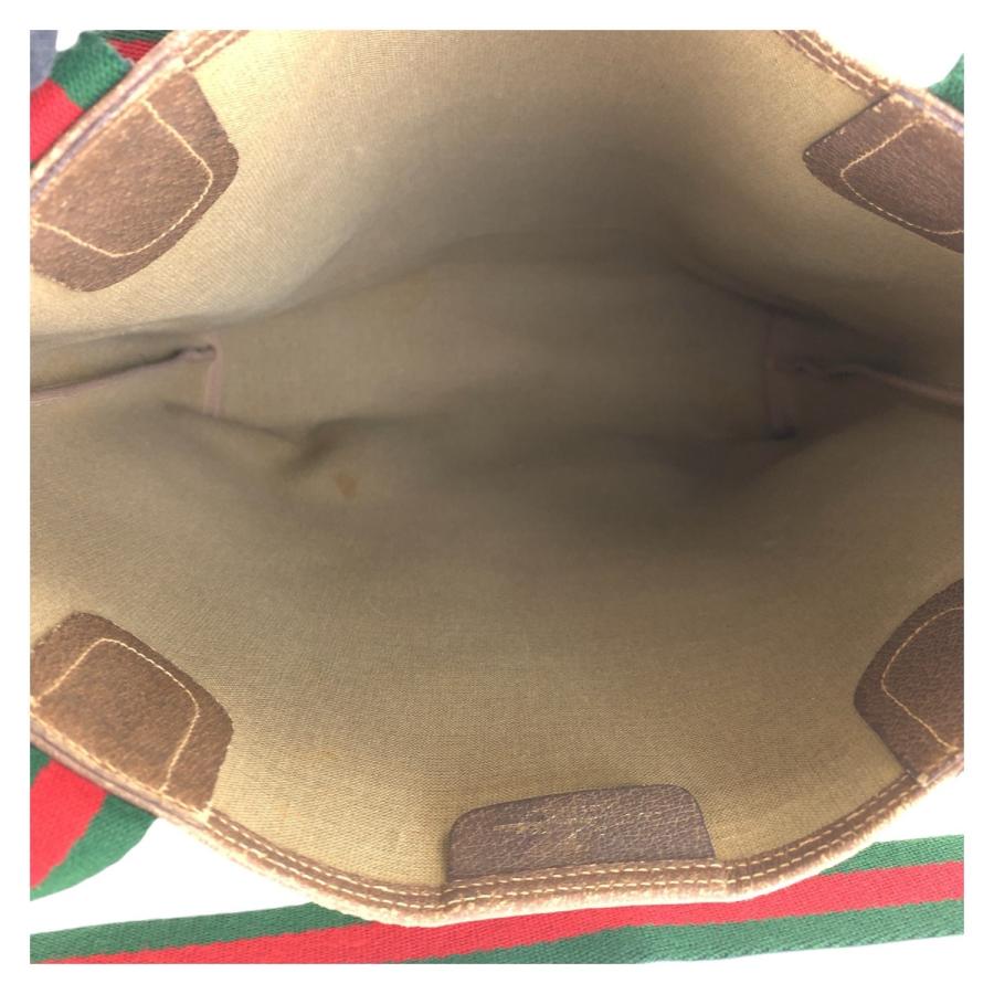 GUCCI グッチ オールドグッチ シェリーライン ベージュ ブラウン GGスプリームキャンバス/レザー 123 02 003 トートバッグ 600085 | GUCCI | 08