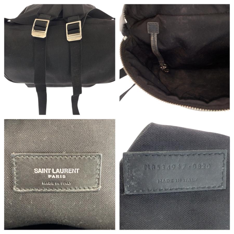 美品 SAINT LAURENT サンローラン シティ ブラック 黒 シルバー金具 キャンバス/レザー 534967 リュックサック バックパック メンズ 600096 |  | 03