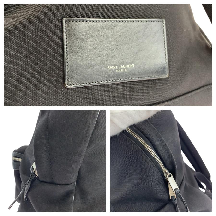 美品 SAINT LAURENT サンローラン シティ ブラック 黒 シルバー金具 キャンバス/レザー 534967 リュックサック バックパック メンズ 600096 |  | 05