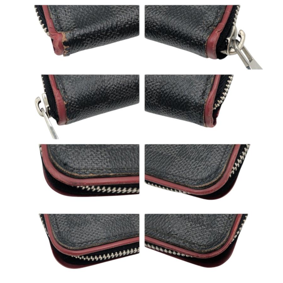 LOUIS VUITTON ルイヴィトン ダミエ グラフィット ジッピー ウォレット ヴェルティカル ブラック 黒 レッド N63304 長財布 男女兼用 600108 | LOUIS VUITTON | 02