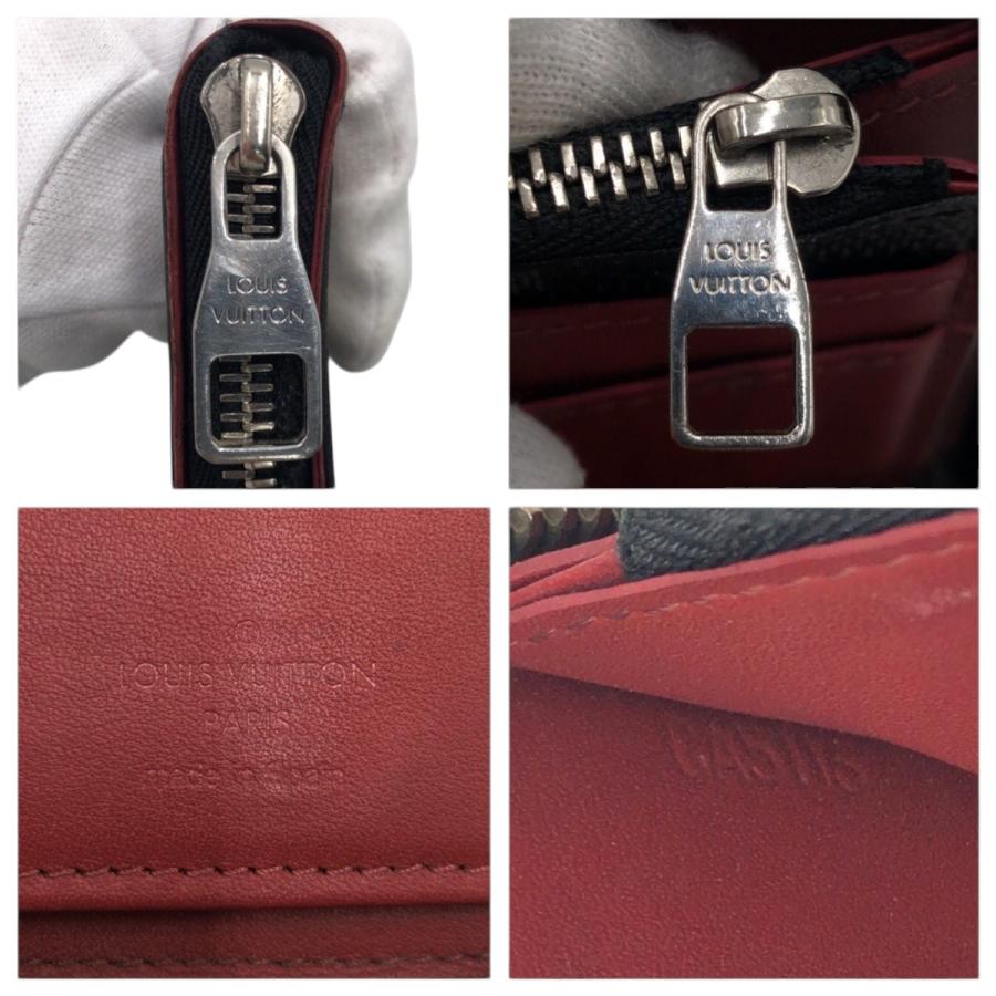 LOUIS VUITTON ルイヴィトン ダミエ グラフィット ジッピー ウォレット ヴェルティカル ブラック 黒 レッド N63304 長財布 男女兼用 600108 | LOUIS VUITTON | 03