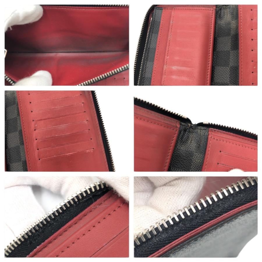 LOUIS VUITTON ルイヴィトン ダミエ グラフィット ジッピー ウォレット ヴェルティカル ブラック 黒 レッド N63304 長財布 男女兼用 600108 | LOUIS VUITTON | 04