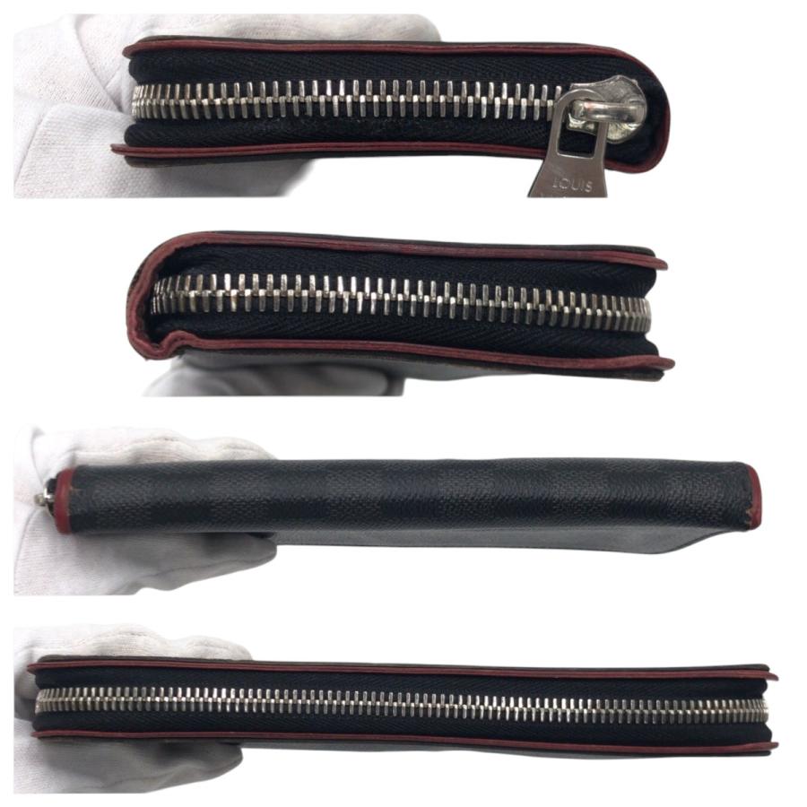 LOUIS VUITTON ルイヴィトン ダミエ グラフィット ジッピー ウォレット ヴェルティカル ブラック 黒 レッド N63304 長財布 男女兼用 600108 | LOUIS VUITTON | 05