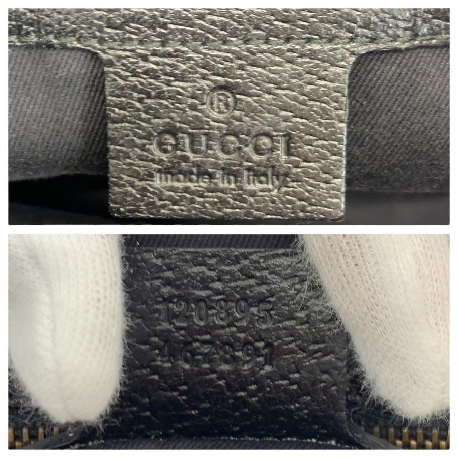 美品 GUCCI グッチ ブラック 黒 ゴールド金具 GGキャンバス/レザー 120895 トートバッグ ハンドバッグ レディース 600129 | GUCCI | 03