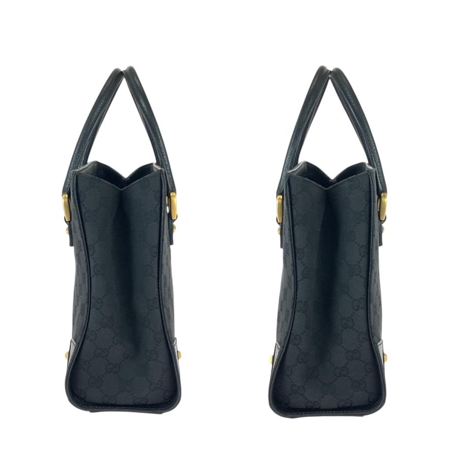 美品 GUCCI グッチ ブラック 黒 ゴールド金具 GGキャンバス/レザー 120895 トートバッグ ハンドバッグ レディース 600129 | GUCCI | 06