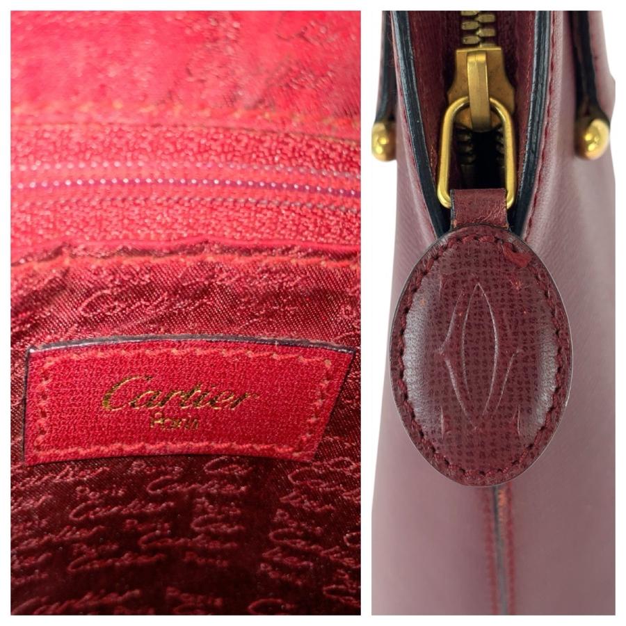 CARTIER カルティエ マストライン ボルドー ゴールド金具 レザー ハンドバッグ ショルダーバッグ レディース 600176 | Cartier | 02