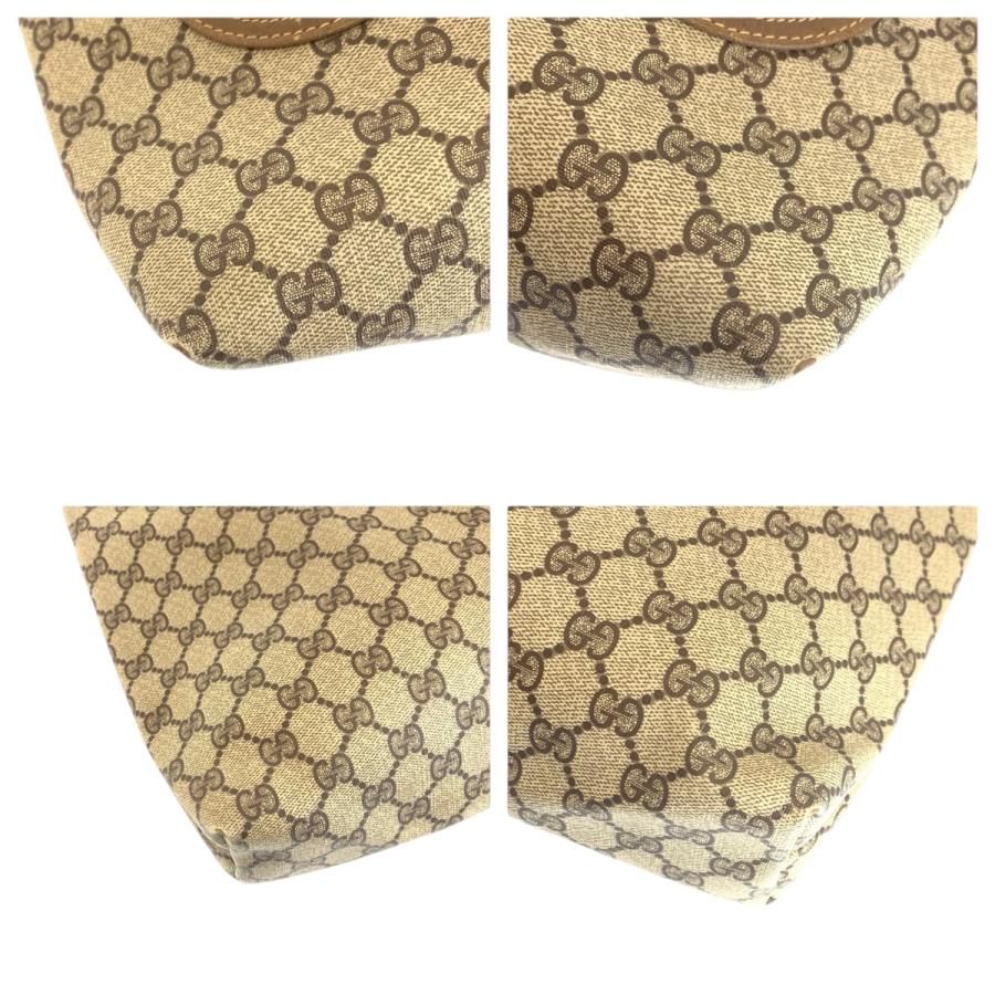 美品 GUCCI グッチ オールドグッチ シェリーライン ブラウン ベージュ GGスプリームキャンバス 40.02.003 トートバッグ 600186 | GUCCI | 02