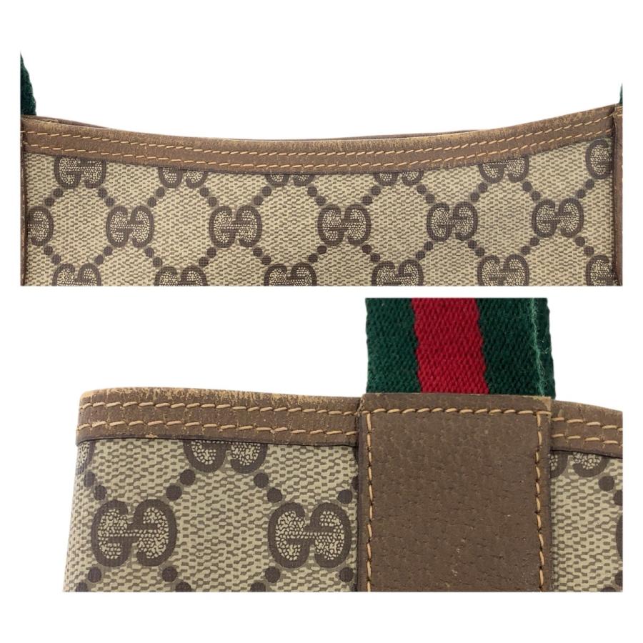 美品 GUCCI グッチ オールドグッチ シェリーライン ブラウン ベージュ GGスプリームキャンバス 40.02.003 トートバッグ 600186 | GUCCI | 04