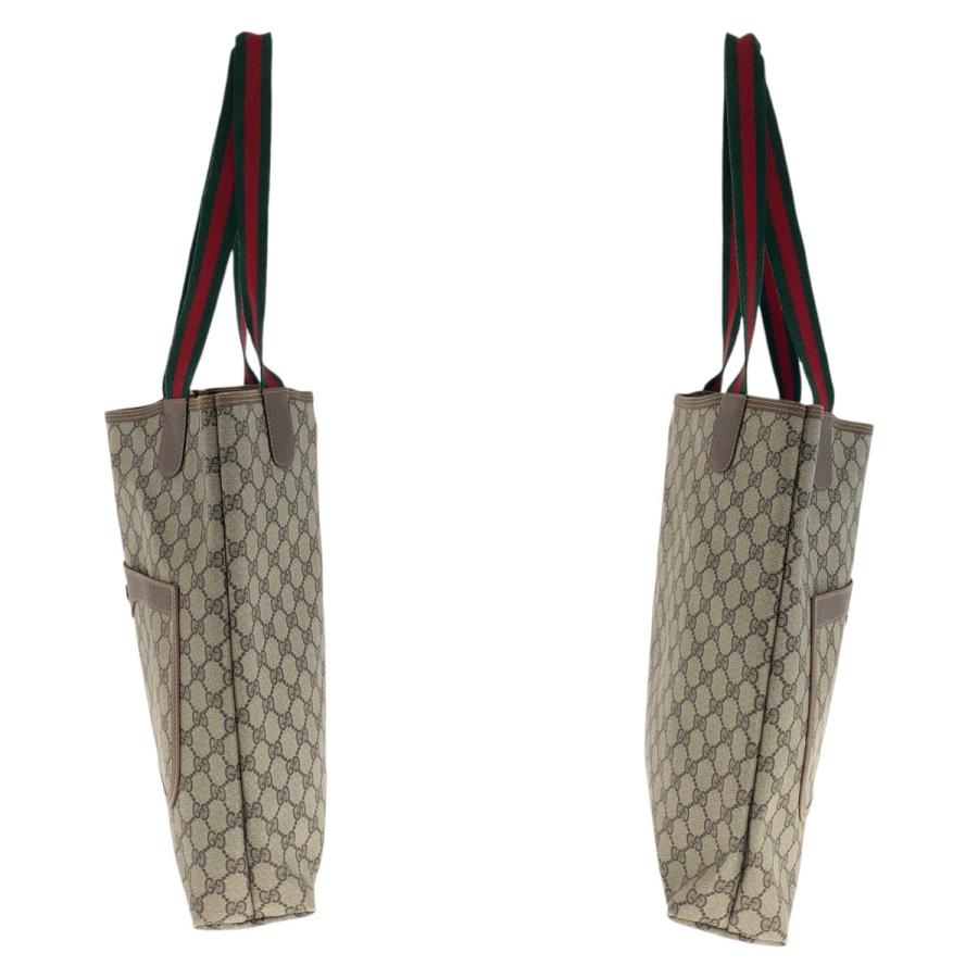 美品 GUCCI グッチ オールドグッチ シェリーライン ブラウン ベージュ GGスプリームキャンバス 40.02.003 トートバッグ 600186 | GUCCI | 05