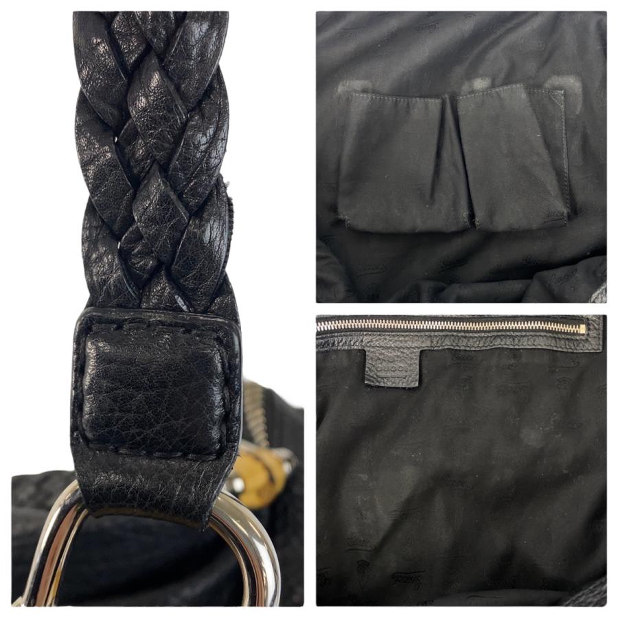 GUCCI（グッチ） 美品 バンブー ブラック 黒 シルバー金具 レザー