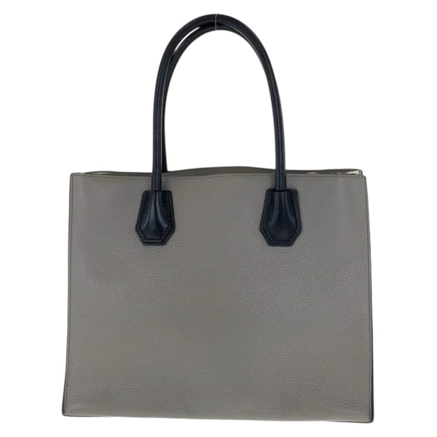 Michael Kors マイケルコース グレー ホワイト ブラック シルバー金具 レザー トートバッグ ハンドバッグ  レディース 600195 | MICHAEL KORS | 01