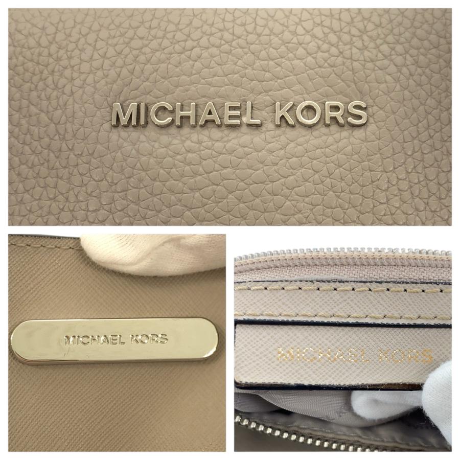 Michael Kors マイケルコース グレー ホワイト ブラック シルバー金具 レザー トートバッグ ハンドバッグ  レディース 600195 | MICHAEL KORS | 03