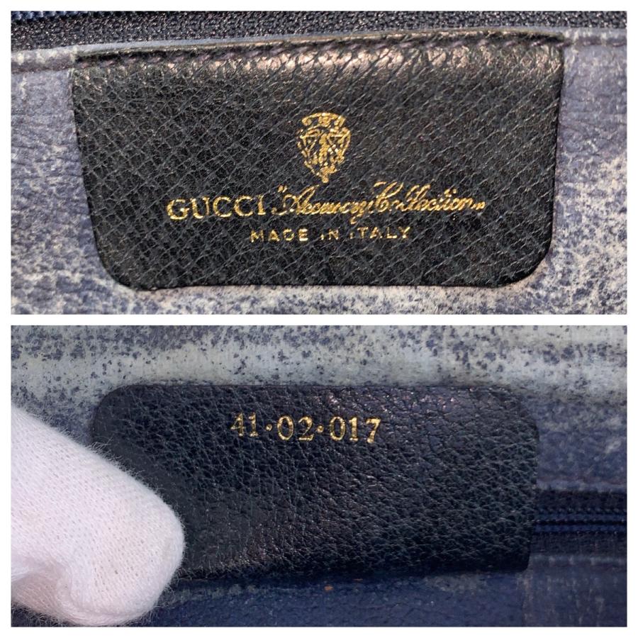 GUCCI グッチ ヴィンテージ シェリーライン グレー GGスプリームキャンバス 41 02 017 クラッチバッグ セカンドバッグ メンズ 600225