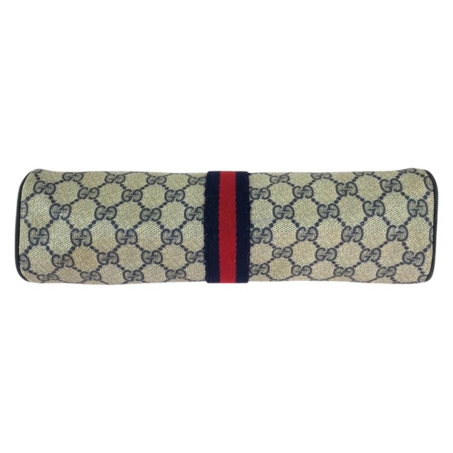GUCCI グッチ ヴィンテージ シェリーライン グレー GGスプリームキャンバス 41 02 017 クラッチバッグ セカンドバッグ メンズ 600225