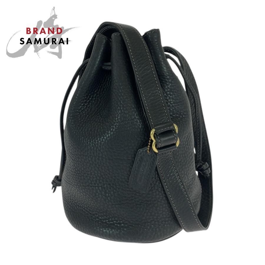 COACH（コーチ） 美品 ヴィンテージ オールドコーチ 巾着 ブラック 黒