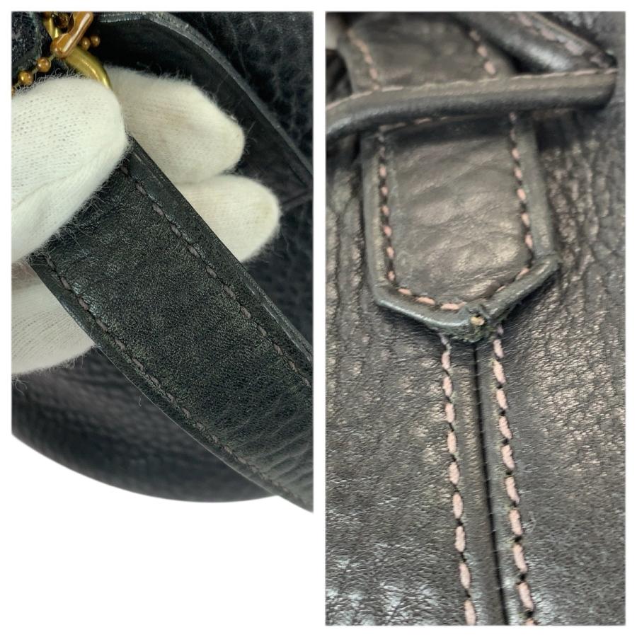 COACH（コーチ） 美品 ヴィンテージ オールドコーチ 巾着 ブラック 黒