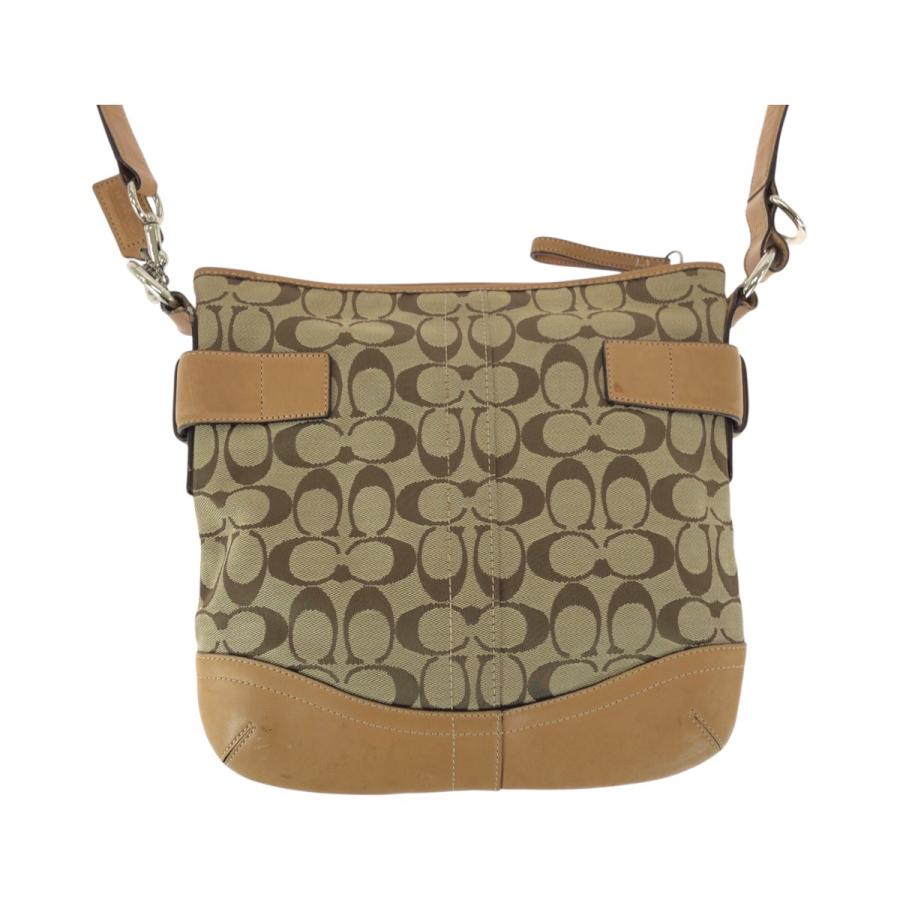 COACH（コーチ） シグネチャー ブラウン ベージュ シルバー金具 F0926