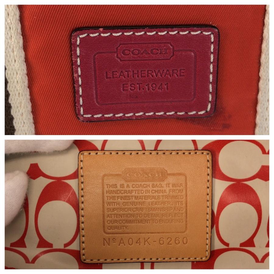 COACH コーチ ハンプトンズ ウィークエンド ミニ トート オレンジ ブラウン 6260 ハンドバッグ トートバッグ レディース 600307 | COACH | 05