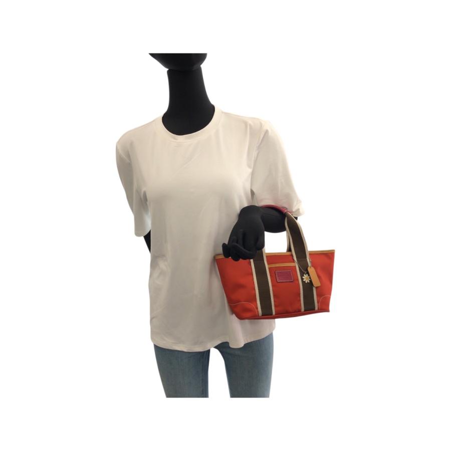 COACH コーチ ハンプトンズ ウィークエンド ミニ トート オレンジ ブラウン 6260 ハンドバッグ トートバッグ レディース 600307 | COACH | 06