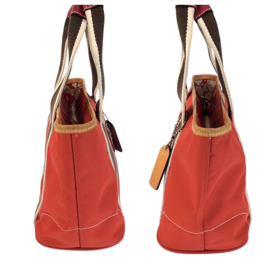 COACH コーチ ハンプトンズ ウィークエンド ミニ トート オレンジ ブラウン 6260 ハンドバッグ トートバッグ レディース 600307 | COACH | 07