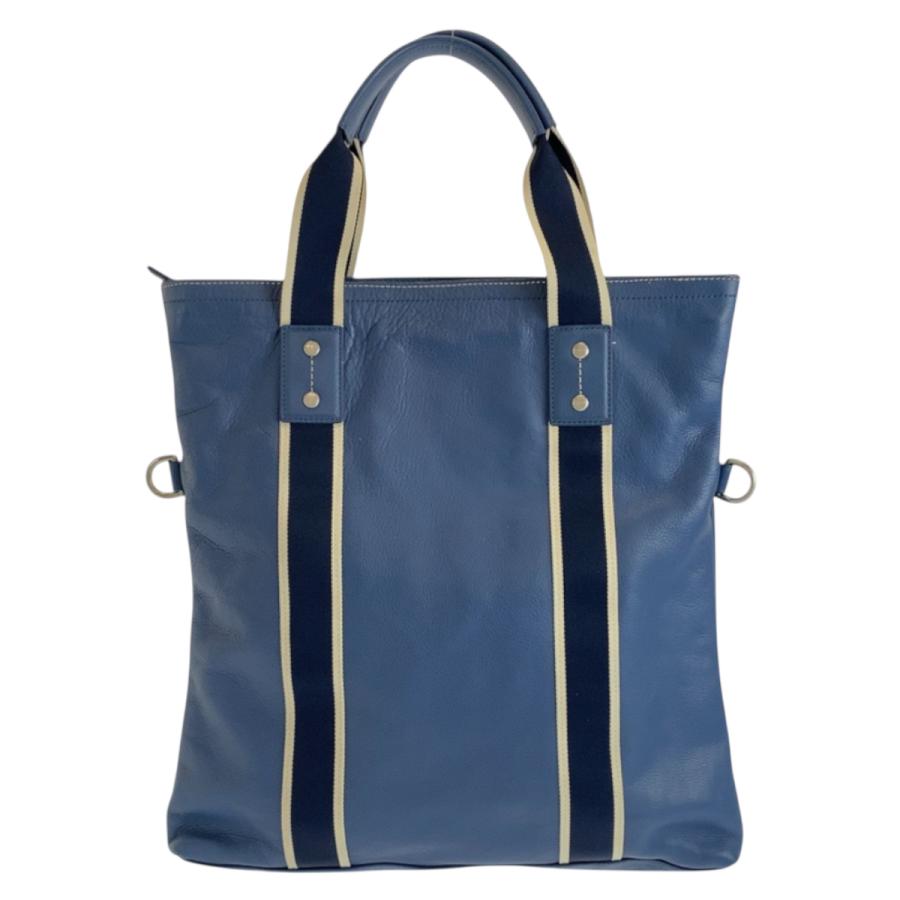 COACH コーチ ブルー 青 シルバー金具 レザー 70558 トートバッグ ビジネスバッグ メンズ 600367