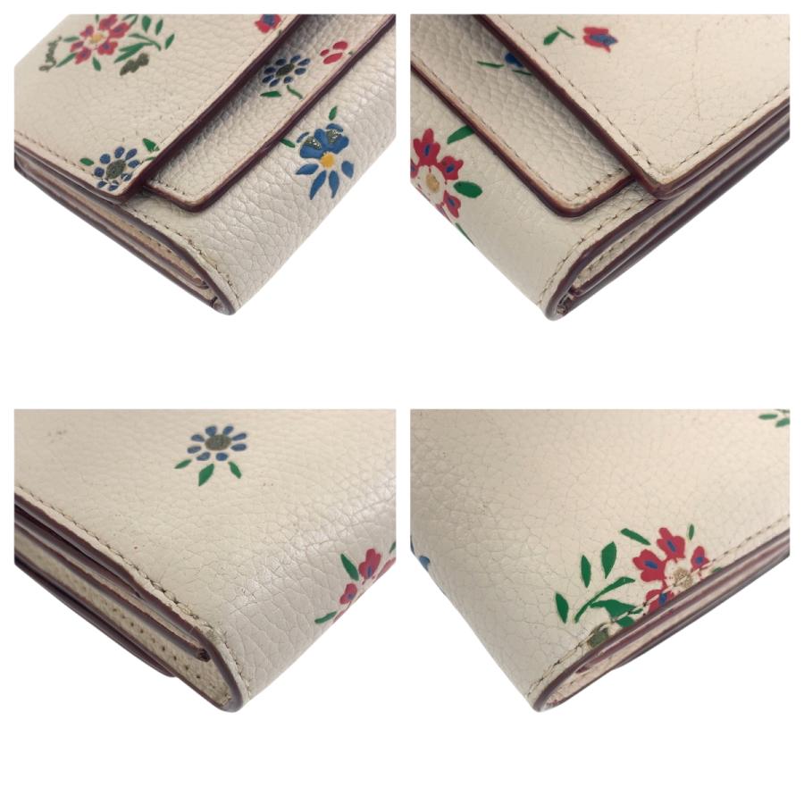 COACH コーチ ミディアムフラップウォレット フラワー ホワイト マルチカラー レザー 1352 折財布 コンパクトウォレット レディース 600384 | COACH | 02