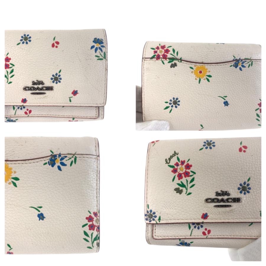 COACH コーチ ミディアムフラップウォレット フラワー ホワイト マルチカラー レザー 1352 折財布 コンパクトウォレット レディース 600384 | COACH | 06