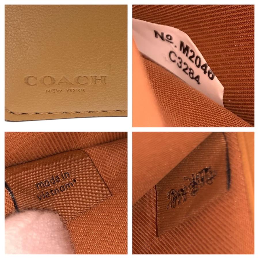 COACH コーチ フラワー イエロー ピンク ゴールド金具 レザー C3284 折財布 コンパクトウォレット レディース 600386 | COACH | 04