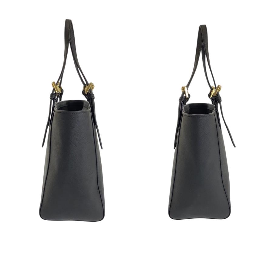 美品 Tory Burch トリーバーチ ブラック 黒 ゴールド金具 レザー トートバッグ ハンドバッグ  レディース 600404 | TORY BURCH | 06