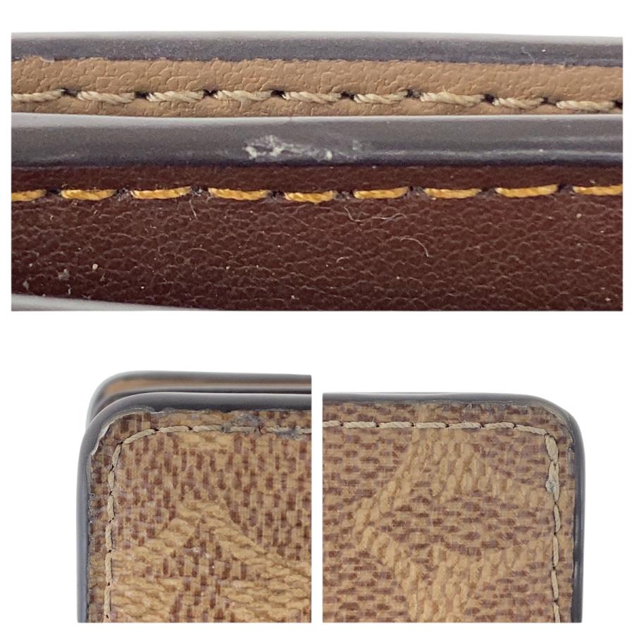 COACH コーチ シグネチャー ベージュ ブラウン ゴールド金具 PVC/レザー 折財布 コンパクトウォレット レディース 600489 | COACH | 07