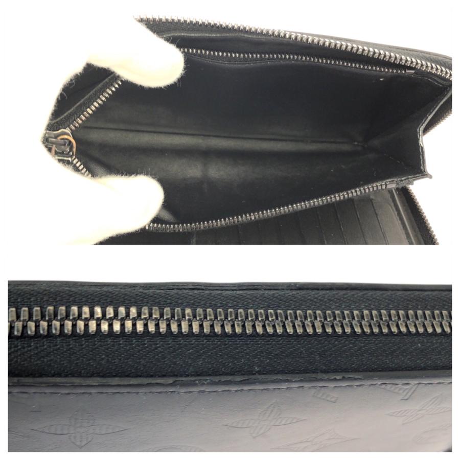 ルイヴィトン モノグラム シャドウ ジッピーウォレット 長財布 黒 ブラック LOUIS VUITTON ルイヴィトン モノグラム シャドウ ジッピーウォレット