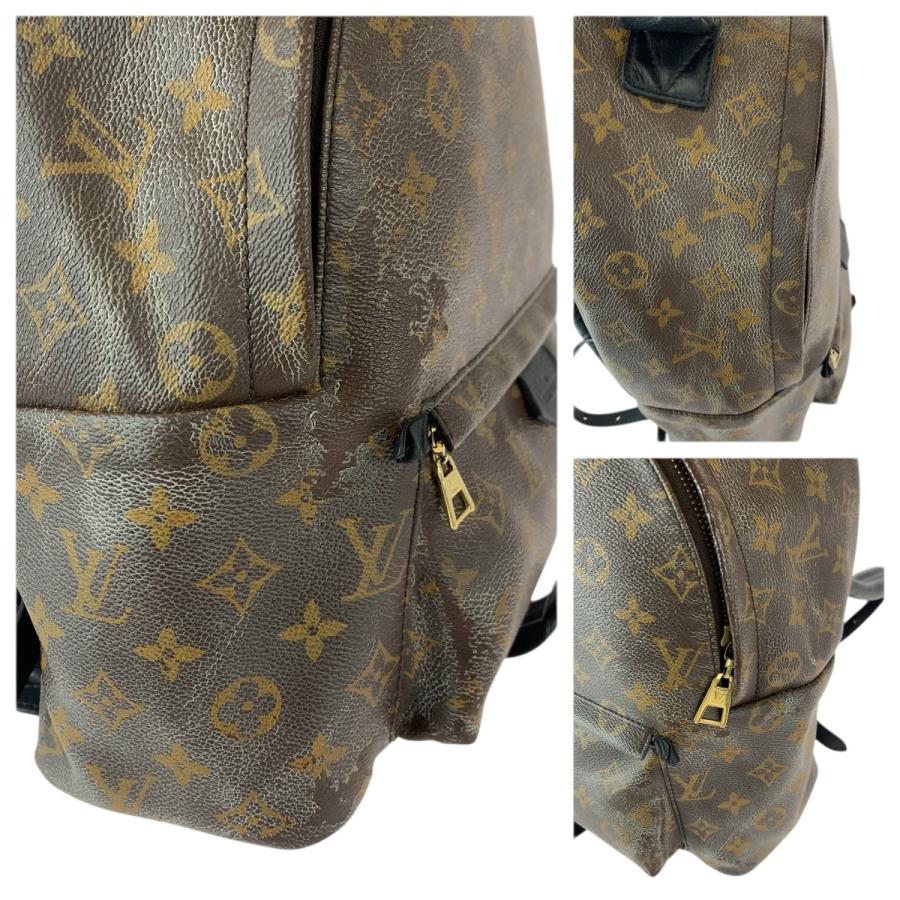 LOUIS VUITTON ルイヴィトン モノグラム パームスプリングス MM ブラウン ブラック ゴールド金具 PVC M44874 リュック・デイパック 600536_4