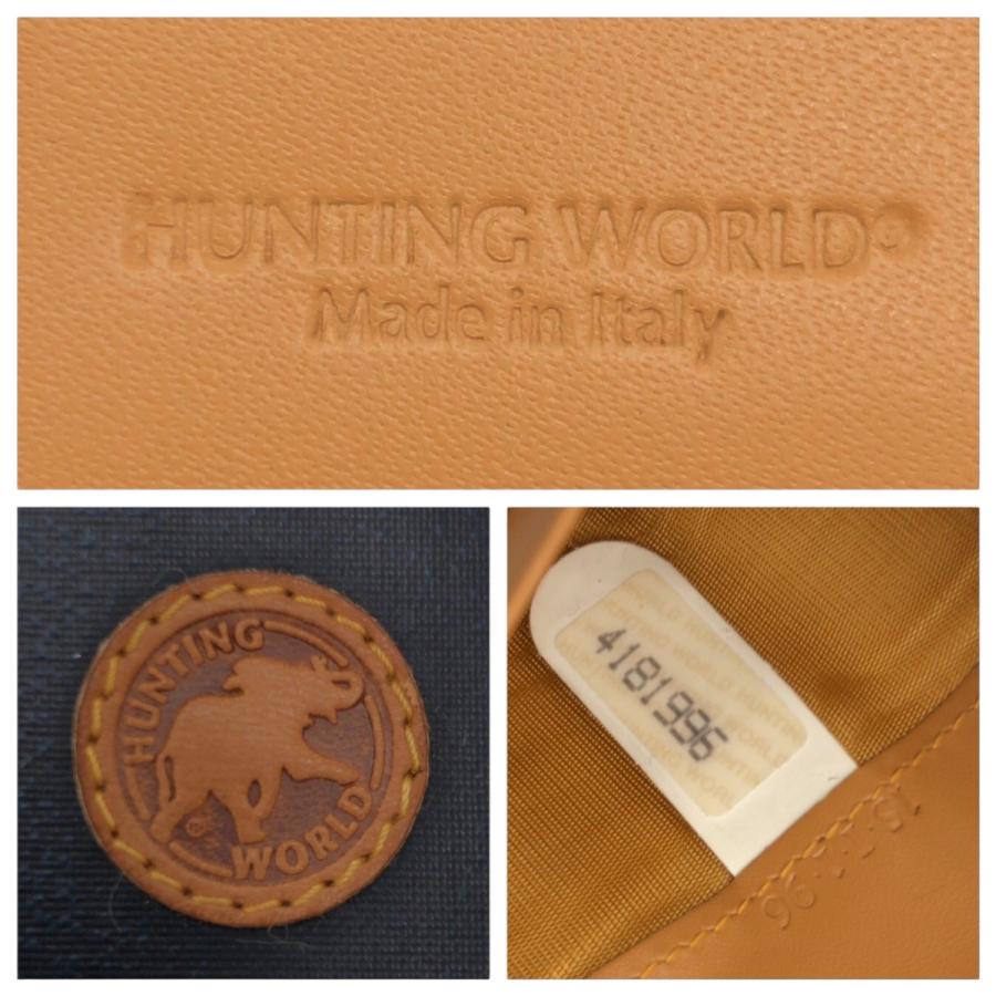 HUNTING WORLD ハンティングワールド バチュー ネイビー ブラウン ナイロン 15.I.1.96 長財布 ロングウォレット メンズ 600540 |  | 03