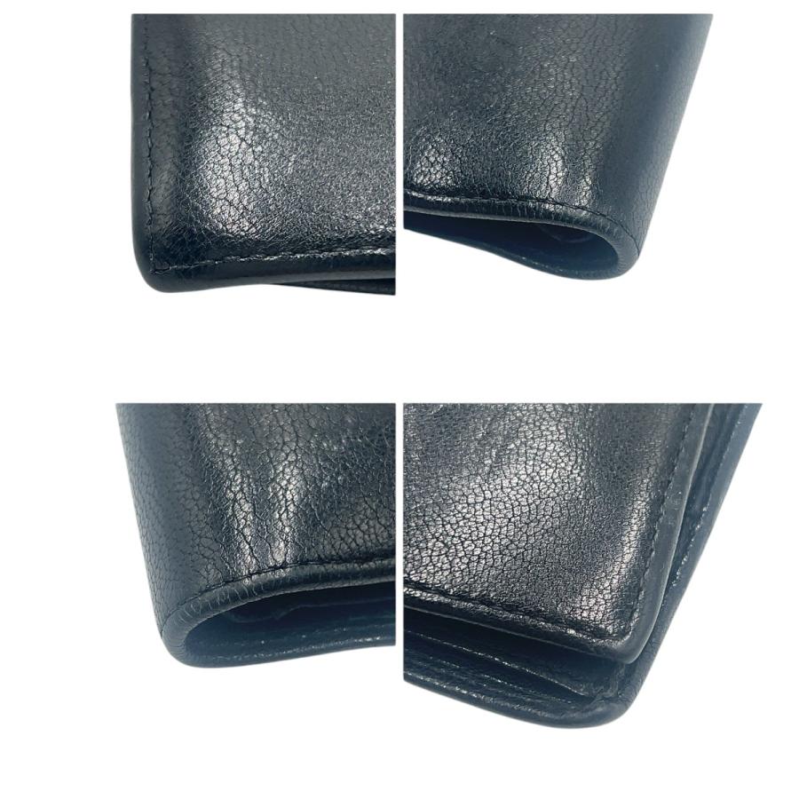 DIESEL ディーゼル ブラック 黒 レザー 二つ折り財布 折財布 コンパクトウォレット メンズ 600546 | DIESEL | 03