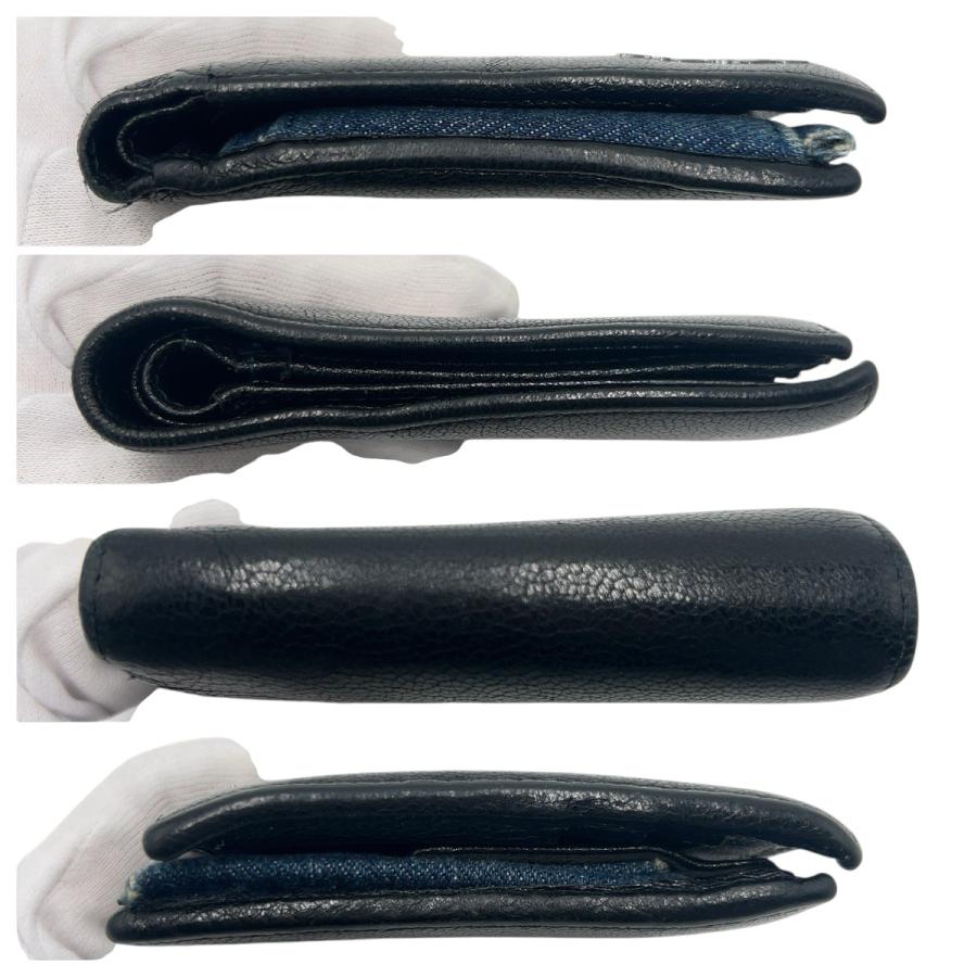 DIESEL ディーゼル ブラック 黒 レザー 二つ折り財布 折財布 コンパクトウォレット メンズ 600546 | DIESEL | 06