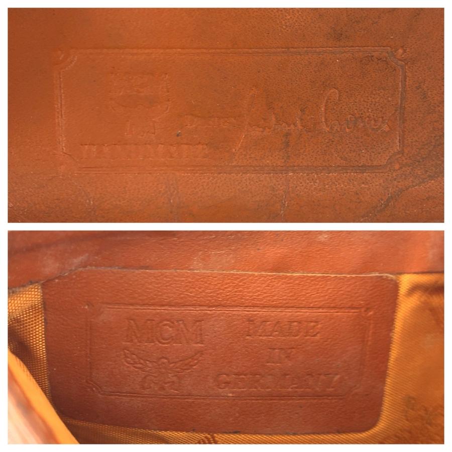 MCM エム シー エム ヴィセトス ブラウン キャメル ゴールド金具 レザー 折財布 コンパクトウォレット レディース 600569 | MCM | 03