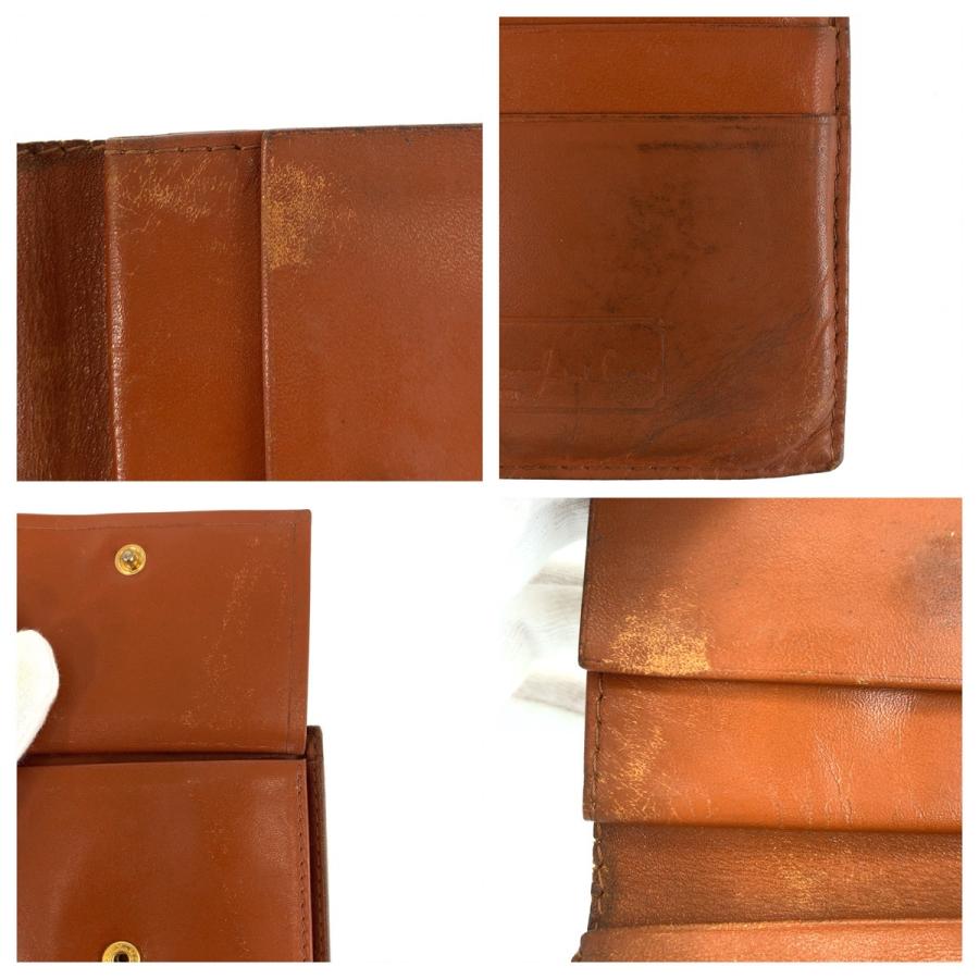 MCM エム シー エム ヴィセトス ブラウン キャメル ゴールド金具 レザー 折財布 コンパクトウォレット レディース 600569 | MCM | 07