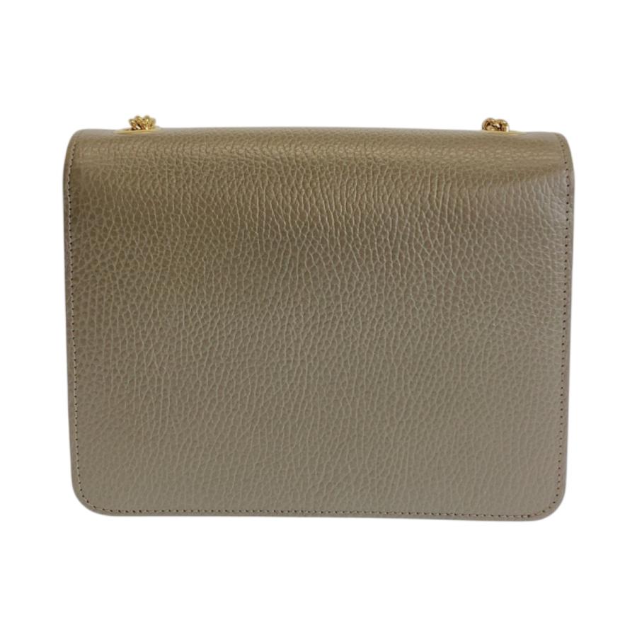 GUCCI グッチ インターロッキングG グレー ゴールド金具 レザー 510304 ショルダーバッグ チェーンショルダーバッグ レディース 600585