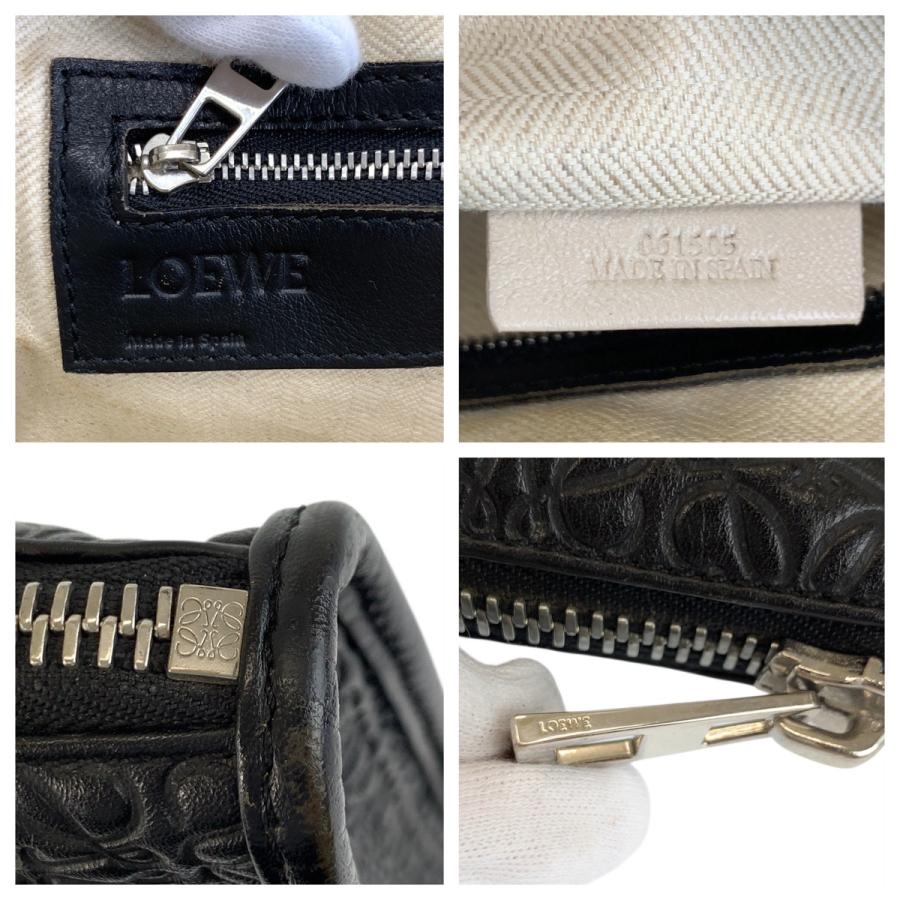美品 LOEWE ロエベ リピートアナグラム ブラック 黒 シルバー金具 レザー ビジネスバッグ ブリーフケース メンズ 600592 | LOEWE | 02
